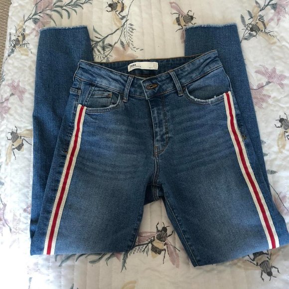 Zara Skinny Jeans with Stripes - Picture 2 of 4